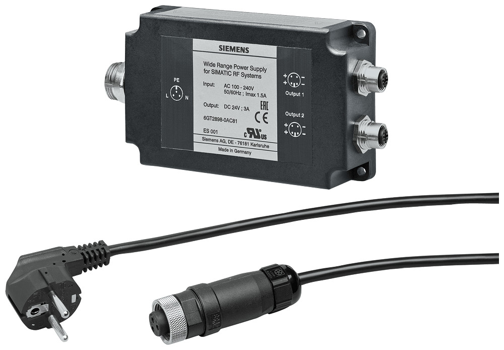 Siemens Wide-Range power supply unit with network cable eu for simatic RF SYST