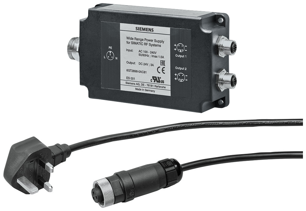 Siemens Wide-Range power supply unit with network cable uk for simatic RF SYST