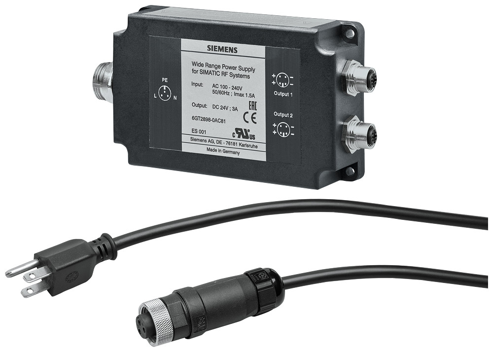 Siemens Wide-Range power supply unit with network cable us for simatic RF SYST