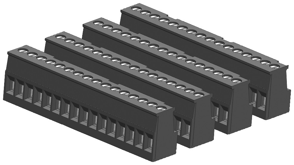 Siemens S7-1200 aansluitblok cpu 1217C boven 4 stuks