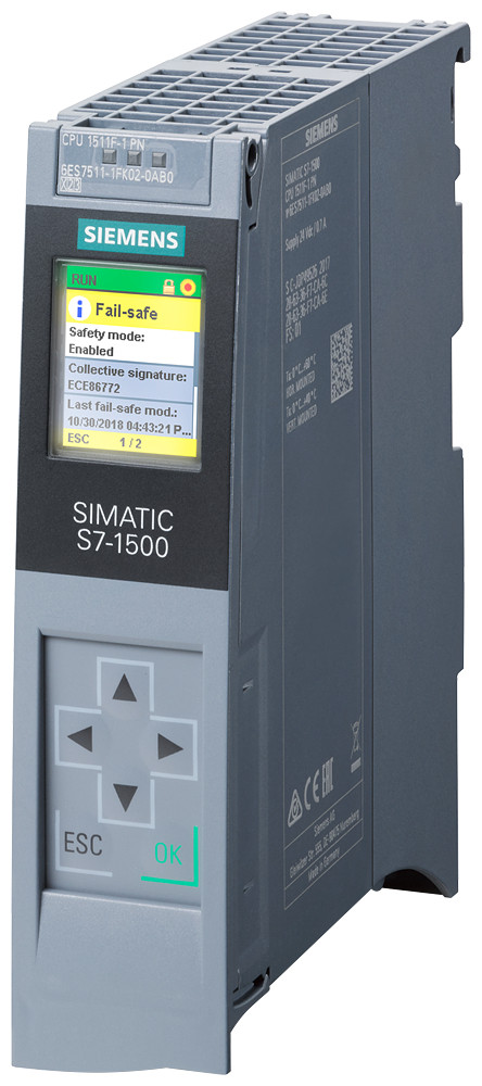 Siemens Simatic S7-1500 cpu 1511F-1 PN