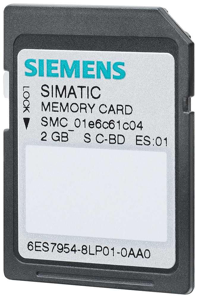 Siemens Simatic S7, memory cards for S7-1X 00 cpu, 3, 3V flash, 2 gbyte Siemens Simatic S7, memory cards for S7-1X 00 cpu, 3, 3V flash, 2 gbyte