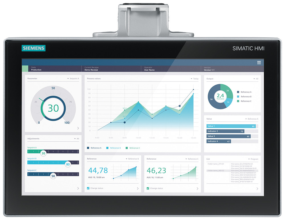 Siemens SIMATIC Simatic Hmi MTP1500 unified comfort pro suitable for support arm witho