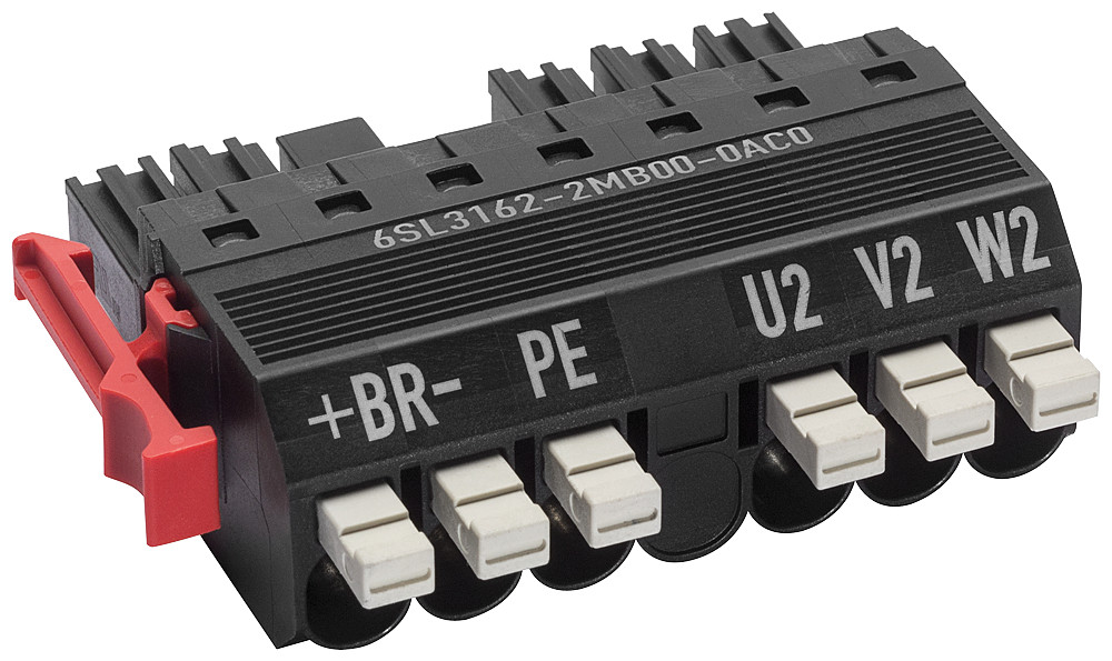 Siemens Sinamics S120 power connector C-/D-type with push-in terminals for mot