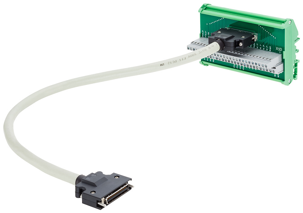 Siemens Sinamics S200 pti 50-pin setpoi signal cable with terminal boar cable