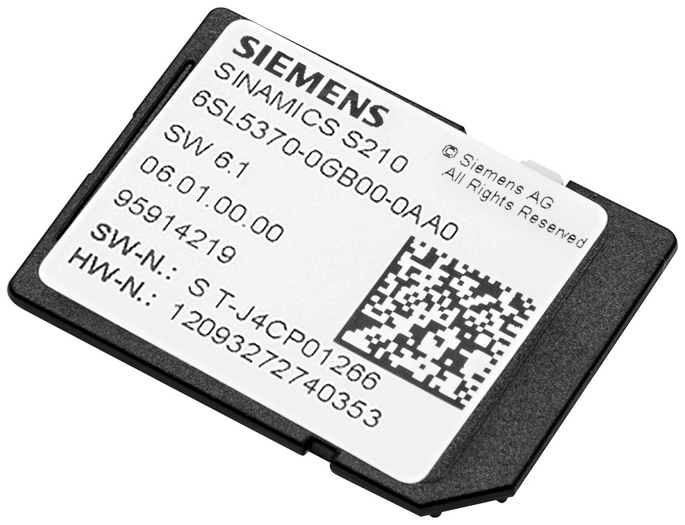 Siemens Sinamics S210 SD card 8 GB incl. licensing (certificate of license, ST