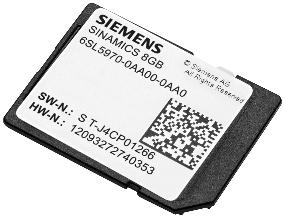 Siemens Sinamics SD card 8 GB, empty