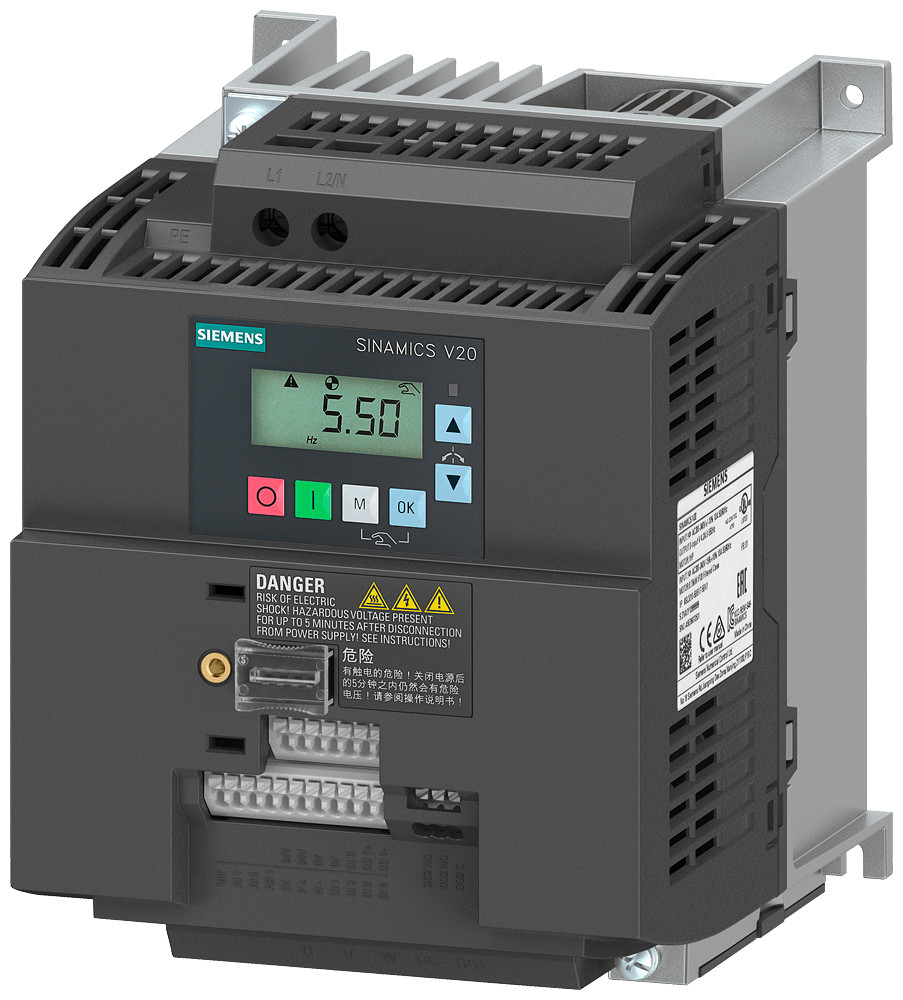 Siemens Sinamics V20, 1 ac 200-240 V, 2,20 KW, ip20, fsad