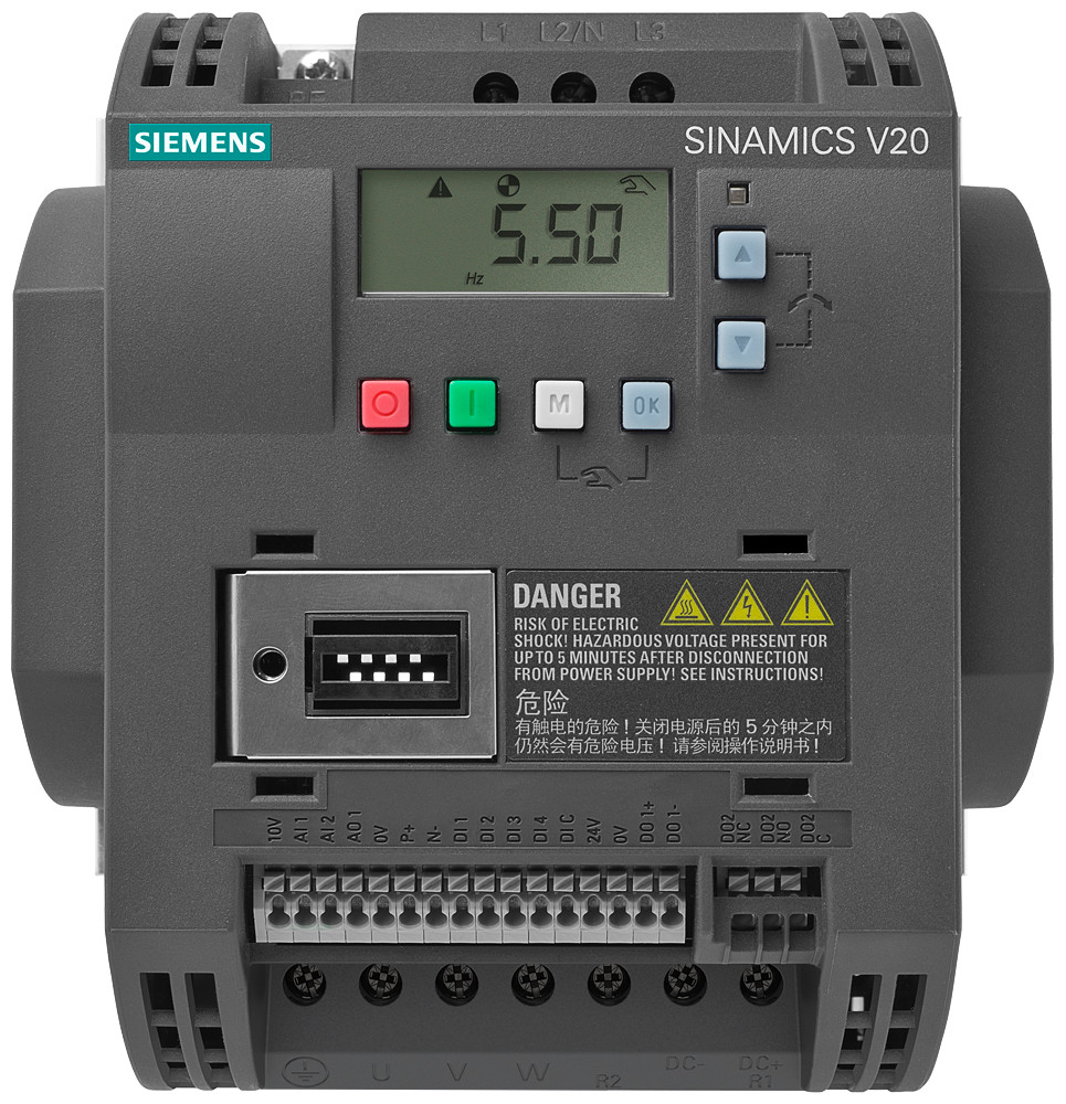 Siemens SINAMICS V20 Sinamics V20, 3 ac 380-480 V, 3,00 KW, ip20 / ul open type, FSB