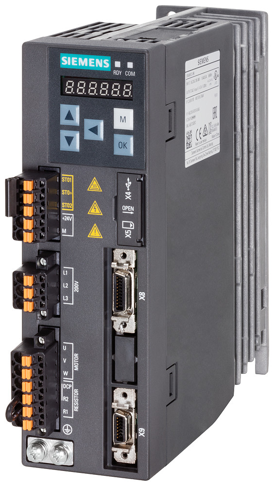 Siemens Sinamics V90, 1 ac 200-240 V, 0,40 KW, ip20 / ul open type, FSB