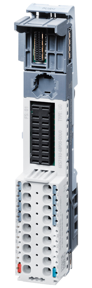 Siemens Siplus Et 200SP bu20-p16+a0+2d TX rail based on 6es7193-6BP00-0du0 wit