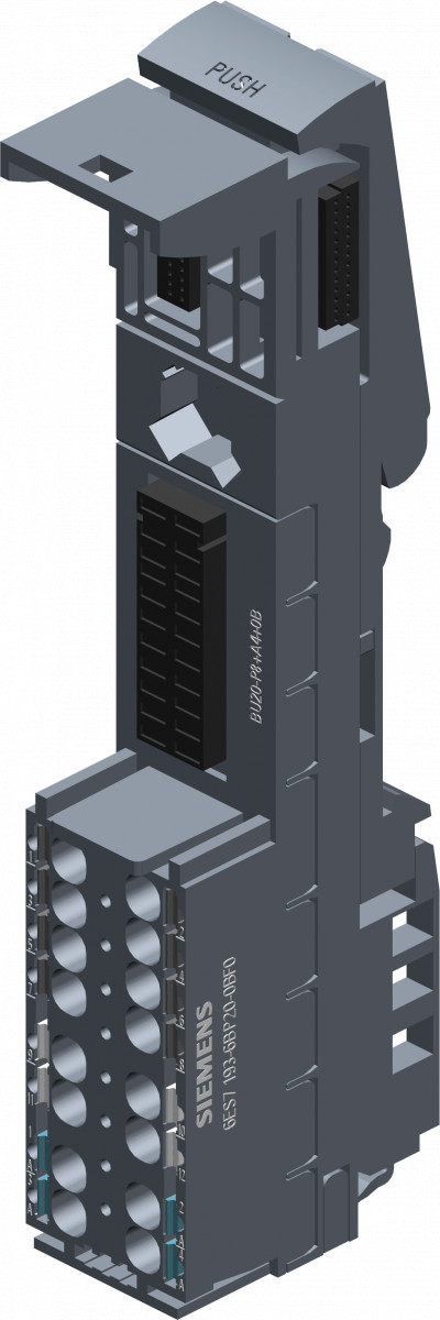 Siemens Siplus et 200SP bu20-p8+a4+0b TX rail -40 ...+85°C TX mit 85°C FÜR 10