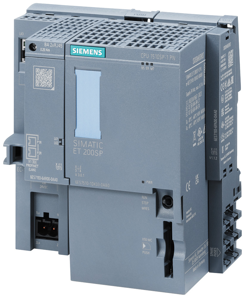 Siemens Siplus Et 200SP cpu 1510SP-1 PN -40 ... +60 °C with conformal coating