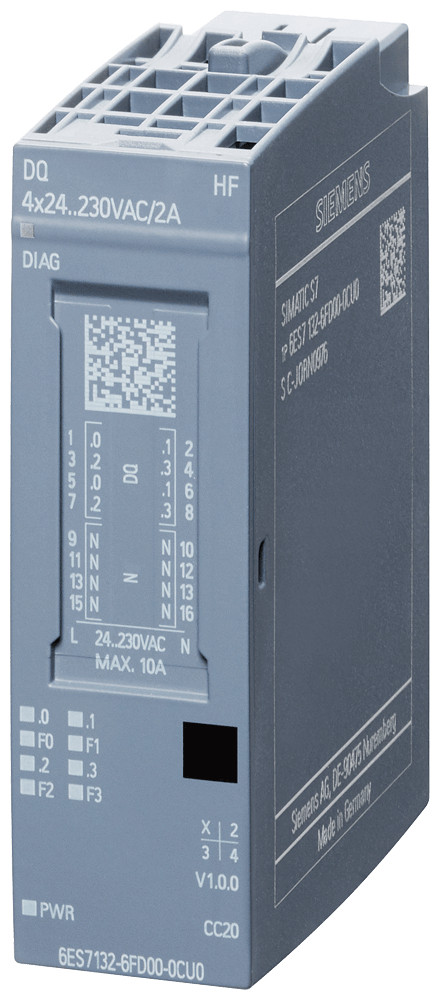 Siemens Siplus et 200SP DQ 4x24 ...230 V ac/2 A HF pu 1