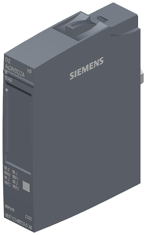 Siemens Siplus Et 200SP DQ 4x24 V DC/2 A HF -40 ... +70 °C with conformal coat