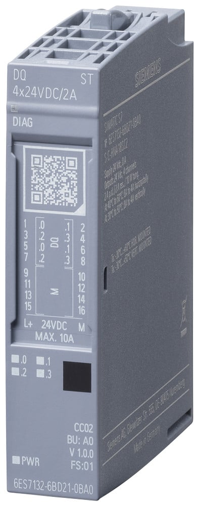 Siemens Siplus Et 200SP DQ 4x24vdc/2a ST pu 1