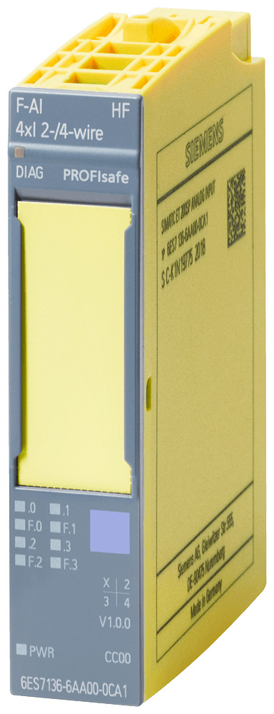Siemens Siplus et 200SP F-ai 4xi 2-/4-wire HF -25...+60°C with conformal coati