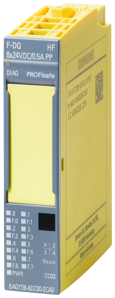 Siemens Siplus et 200SP F-DQ 8x24vdc/0.5a PP HF