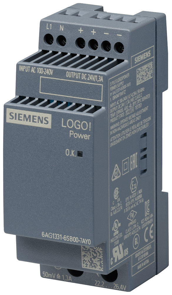Siemens Siplus logo! power 24V 1.3a