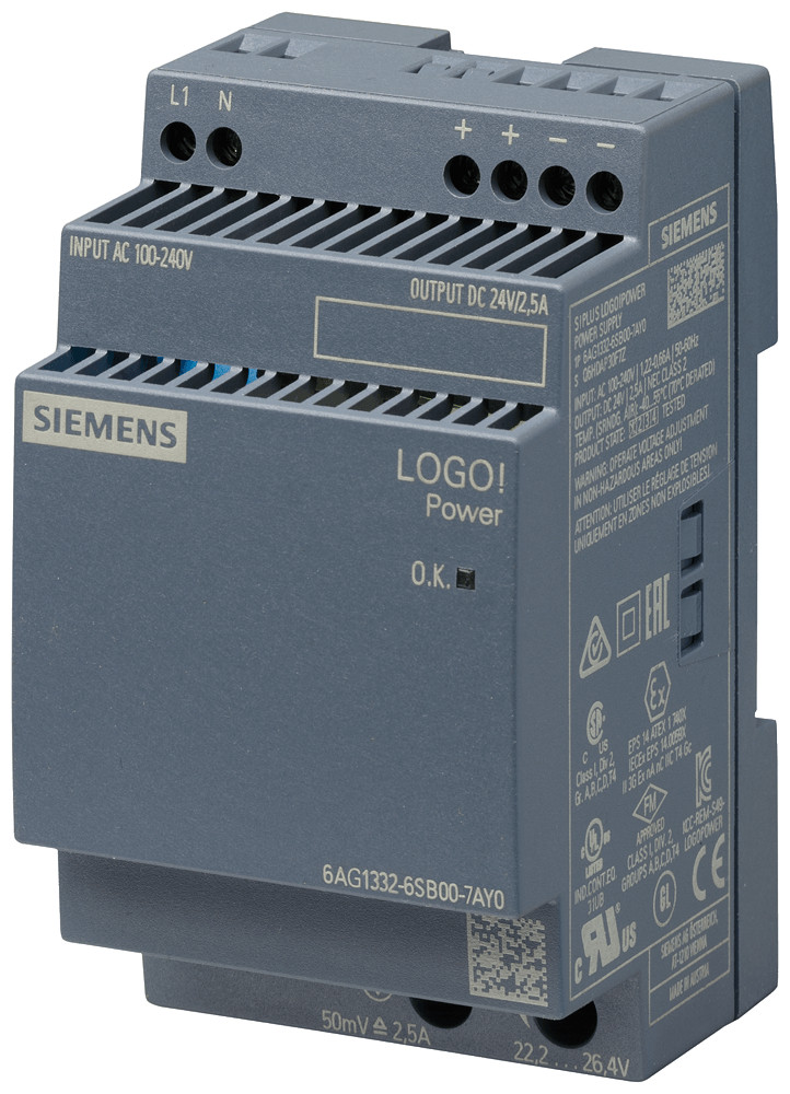 Siemens Siplus logo! power 24V 2.5 A