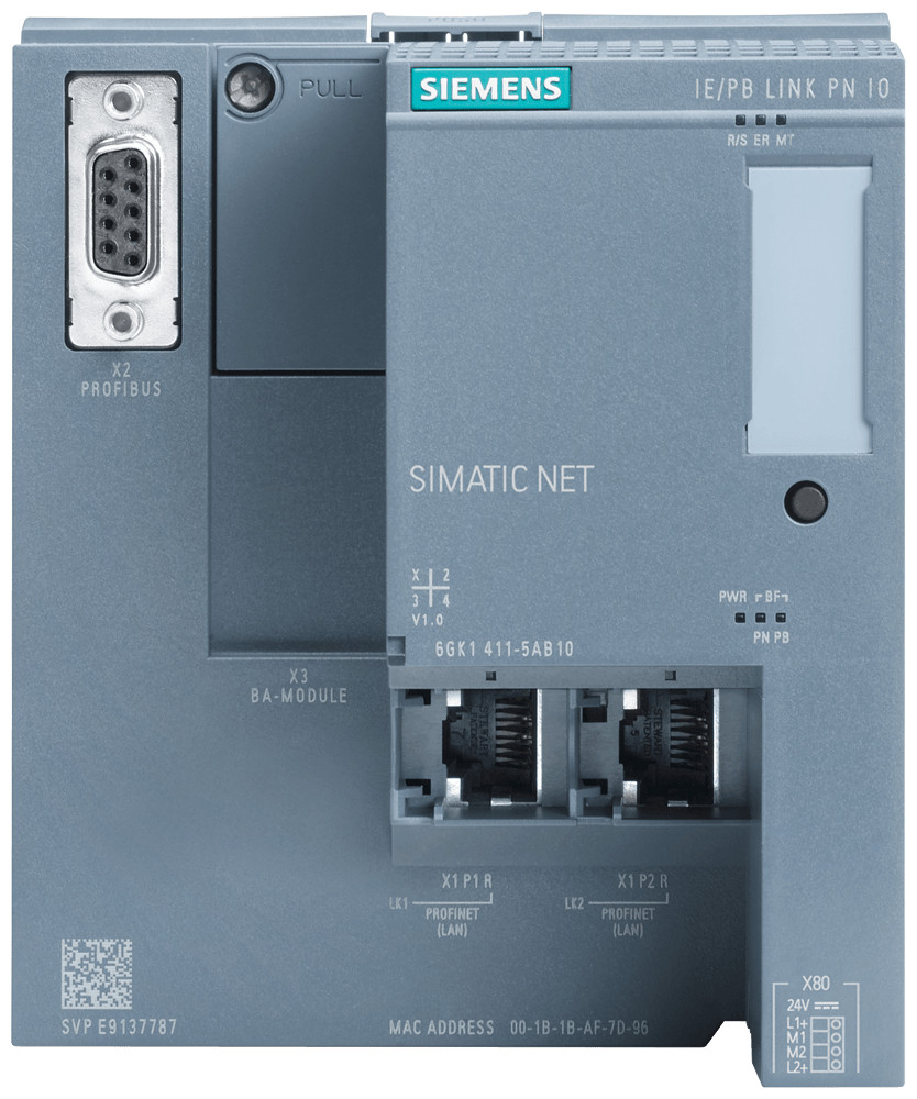 Siemens Ie/PB link PN io, gateway between ie and profibus, with PN io function