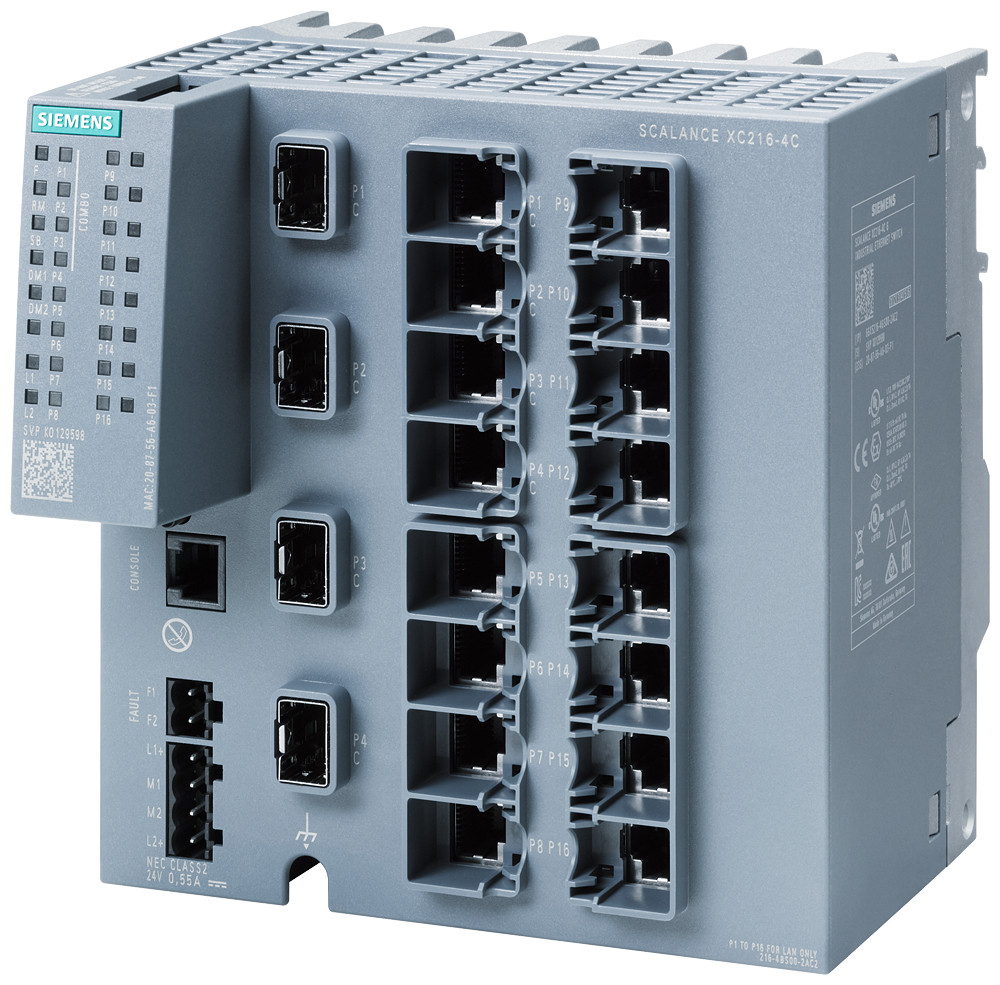 Siemens Siplus Net scalance XC216-4C based on 6GK5216-4BS00-2ac2 with conforma