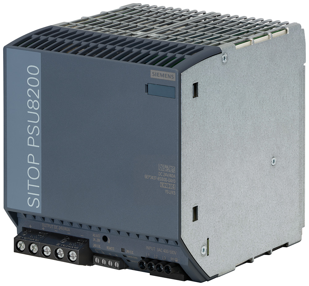 Siemens Siplus PS psu8200 3-phase DC 24V/40a based on 6ep3437-8SB00-0ay0 with