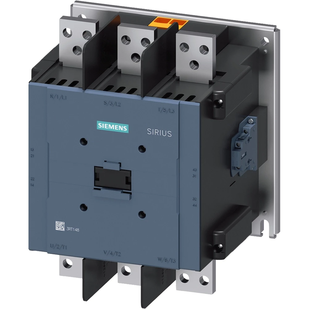 Siemens SIRIUS 3RT14 Contactor, ac-1, 1260 A, 3-polig, ac 100-240 V, DC 100-220 V, 2no+2nc,