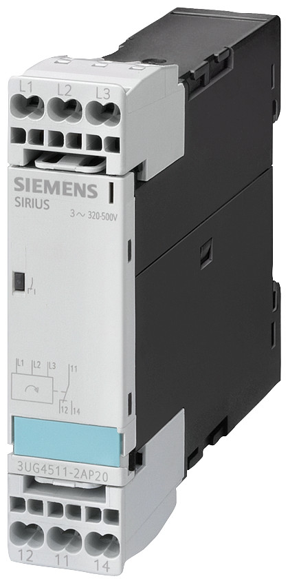 Siemens SIRIUS 3UG4 Bewakingsrelais, analoog, fasevolgordebewaking 3 X 420-690 V ac50 tot
