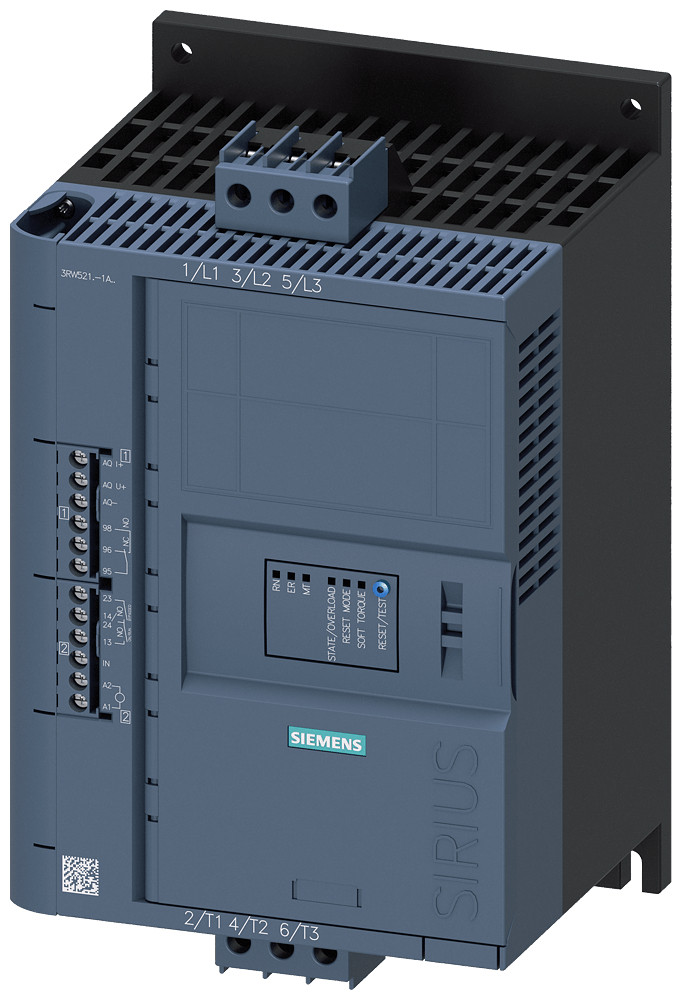 Siemens Sirius soft starter 200-480 V 25 A 24 V ac/DC screw terminals analog
