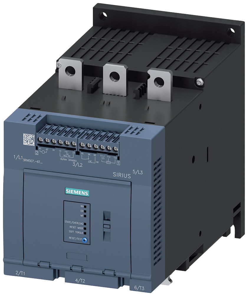 Siemens Sirius soft starter 200-480V 370a 24vac/DC screw terminals thermi Siemens Sirius soft starter 200-480V 370a 24vac/DC screw terminals thermi