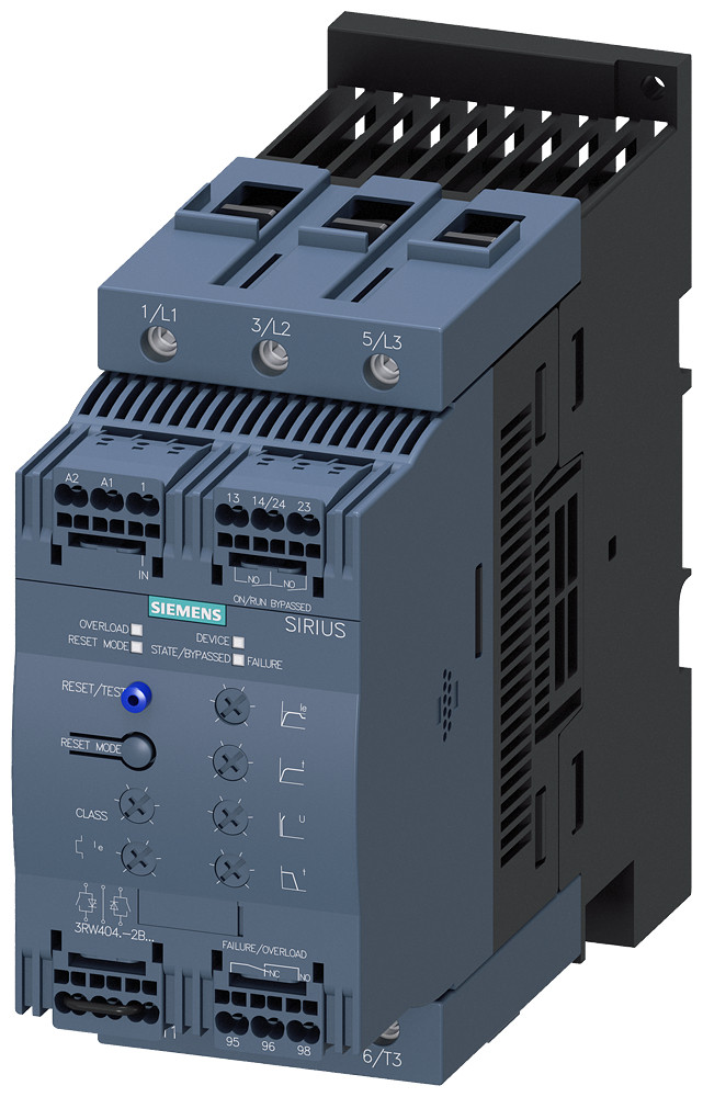 Siemens Soft Starter S3, 106 A, 75 KW/500 V, 40 degrees, 400-600 V ac, 110-230