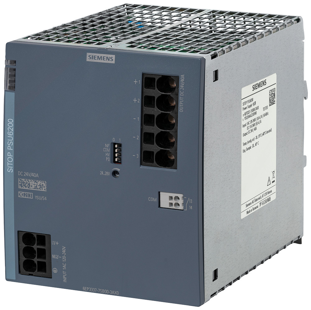 Siemens SITOP PSU6200 Power Supply sitop psu6200, single-phase 24 V DC/40 A