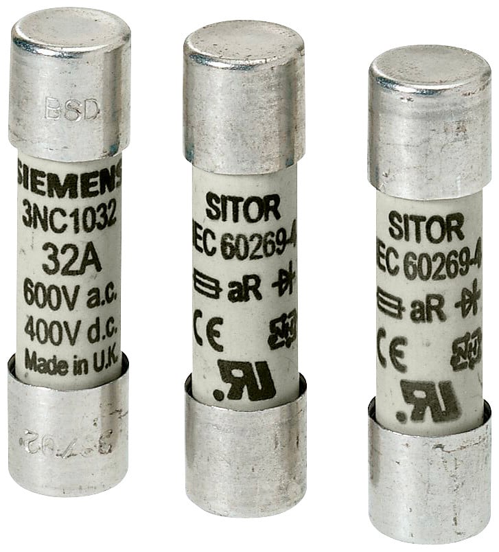 Siemens Sitor Cylindrical fuse link, 22x58 MM, 40 A, ar, un ac: 690 V, un DC: