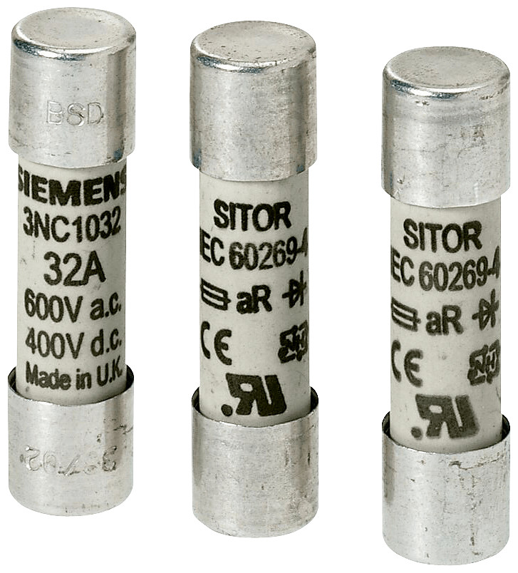 Siemens Sitor Cylindrical fuse link, 14x51 MM, 50 A, ar, un ac: 690 V, un DC: