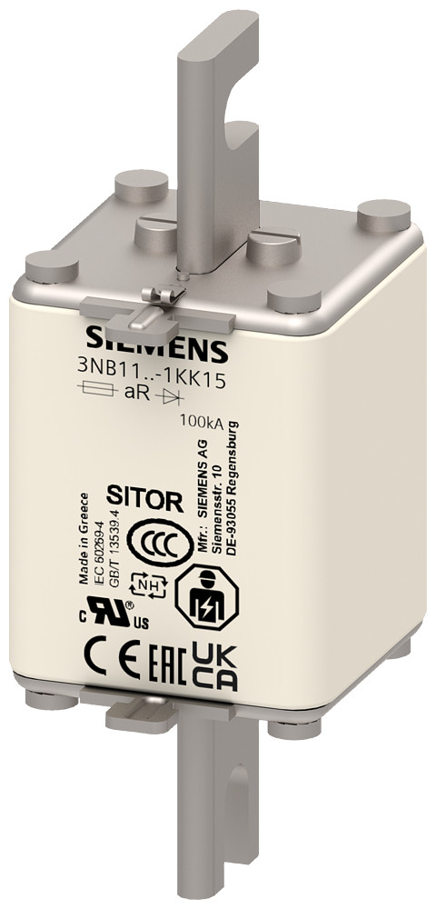 Siemens Sitor Fuse link 125 A ar 600 V DC/1250 V vsi 750 V DC ul @MBC 3.5xin