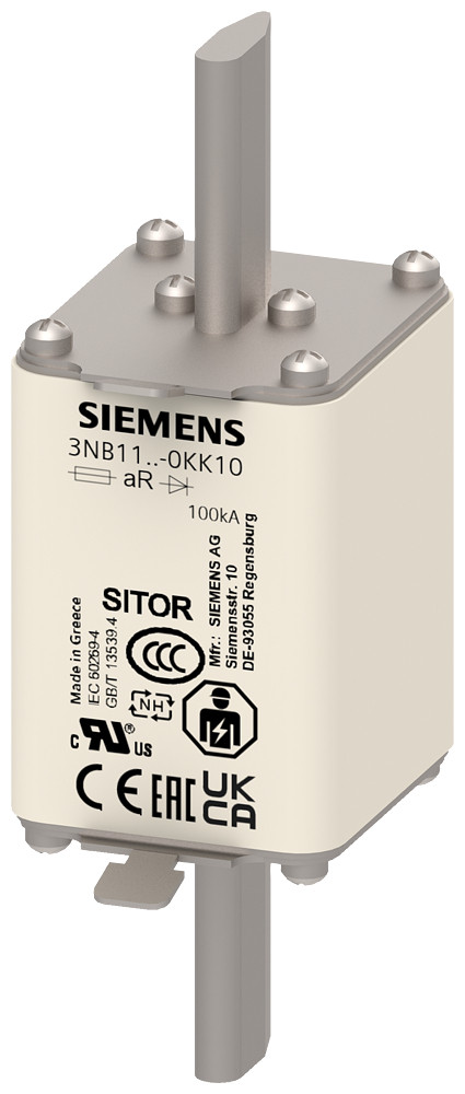 Siemens SENTRON 3NB1 Sitor-Smeltpatroon 250a ar 440V DC/600V vsi 500V DC ul @MBC 6xin