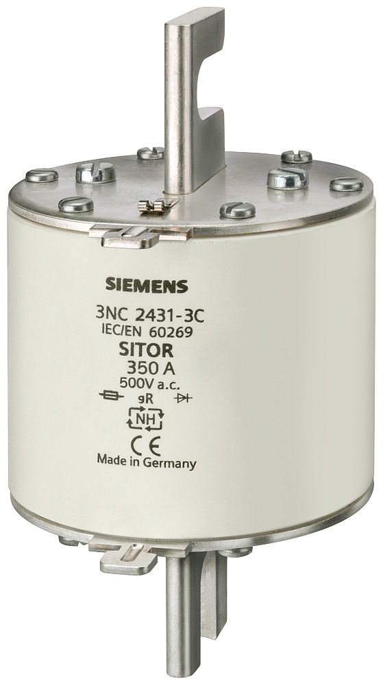 Siemens Sitor fuse smeltpatroon (mes) NH3 bovenkenmelder 200a