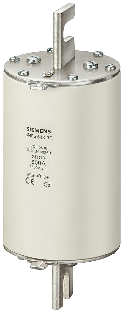 Siemens Sitor fuse smeltpatroon (mes) NH3 bovenkenmelder 450a