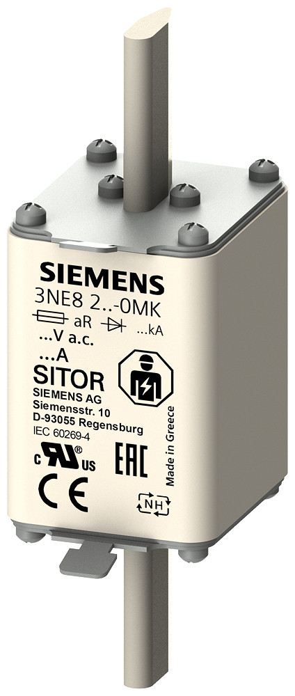 Siemens Sitor Fuse link, with blade contacts, NH1, in: 100 A, ar, un ac: 690 V