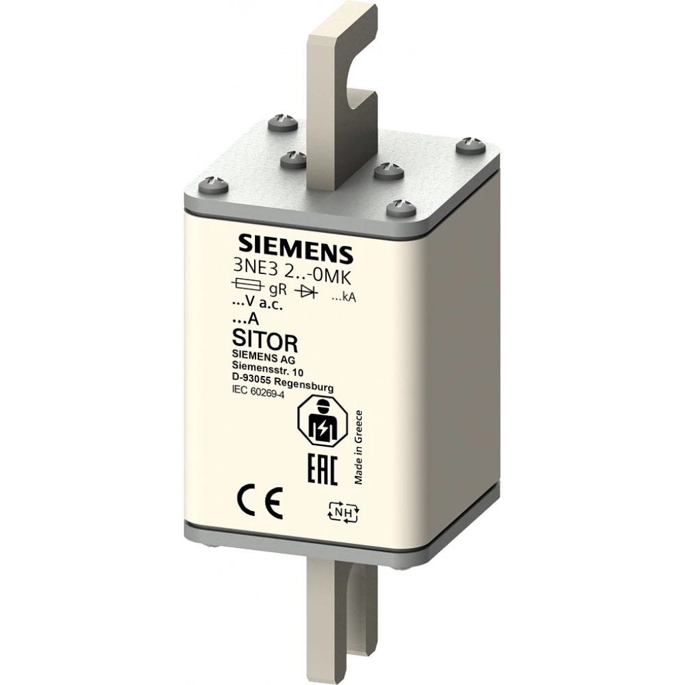 Siemens Sitor Fuse link, with slotted blade contacts, NH1, in: 32 A, GR
