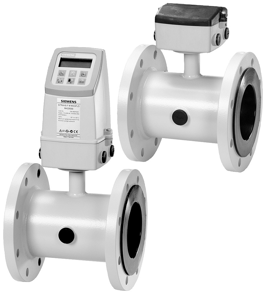 Siemens Sitrans FM mag 5100 W electromagnetic flow sensor, flanged, diameter D