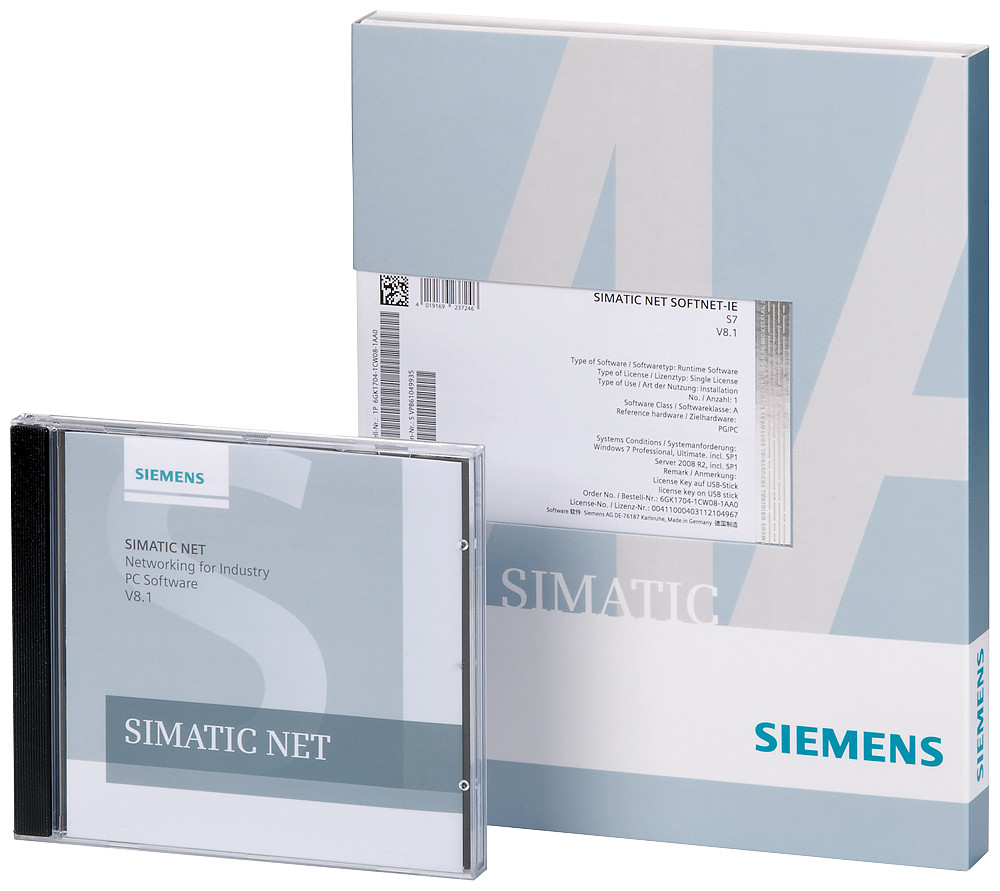 Siemens Softnet-Ie S7 V16 DL-, SW S7/S5-compat. com, opc, PG/op com, config. S