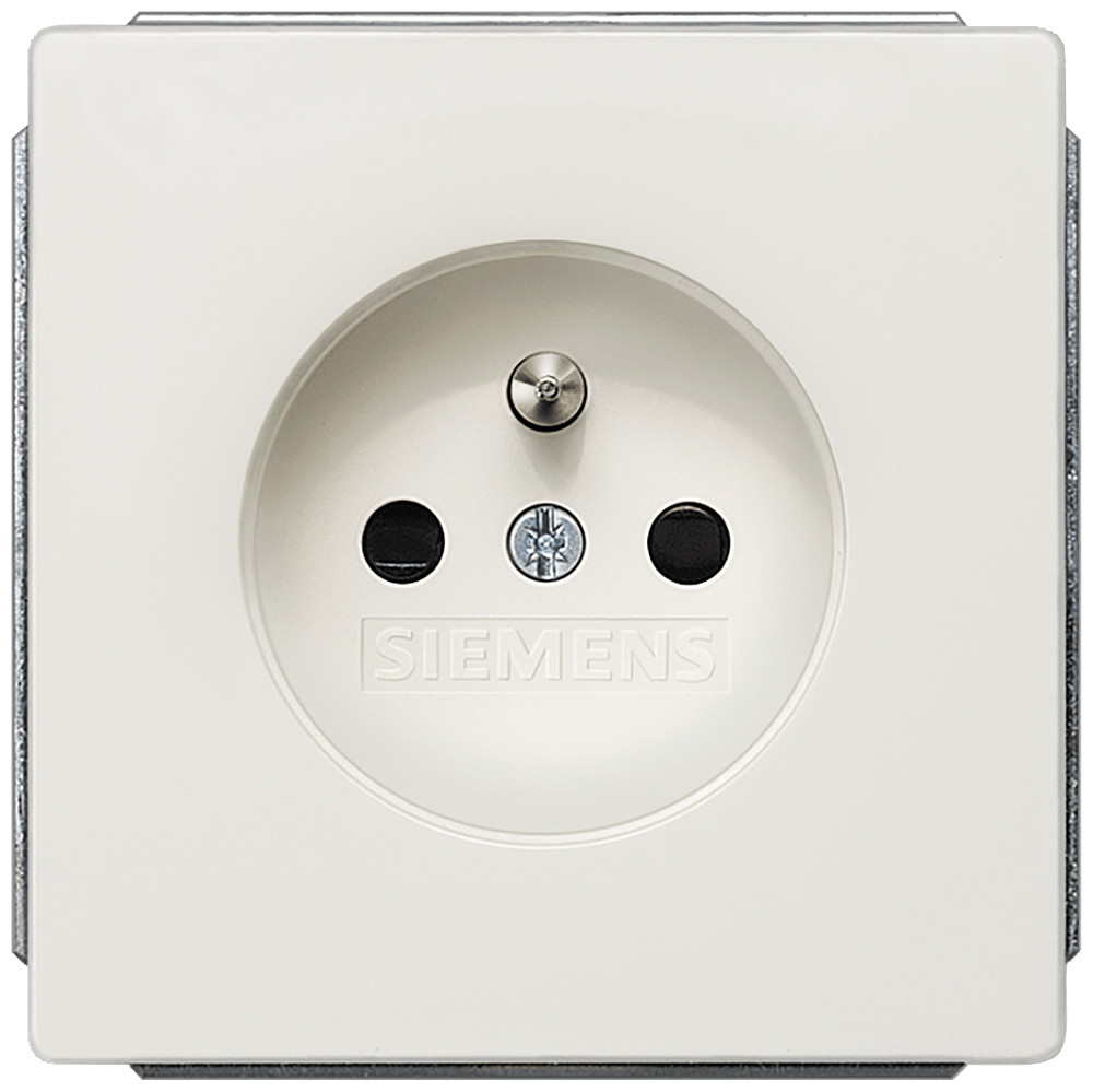 Siemens 5ub1 wandcontactdoos inbouw (stucwerk) 1V KV wit