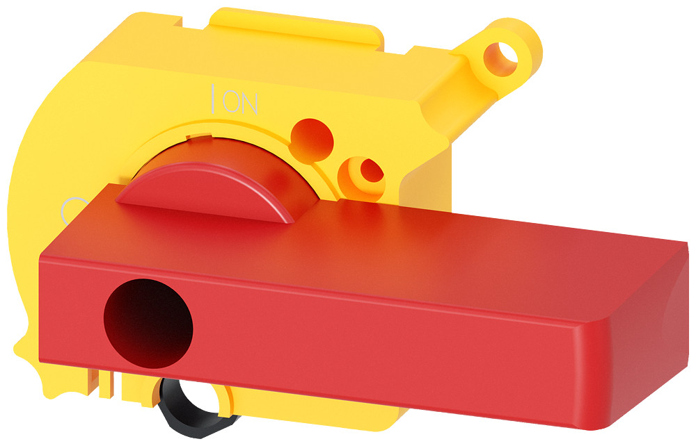 Siemens SENTRON 3LD9 Extra Greep voor deurkoppelingsdraaiaandrijving rood/geel, tot 150 A T