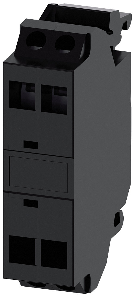 Siemens Support Terminal, black, spring-type terminal, for front plate mountin