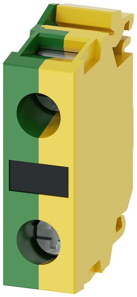 Siemens Support Terminal, green/yellow, screw terminal, for front plate mounti