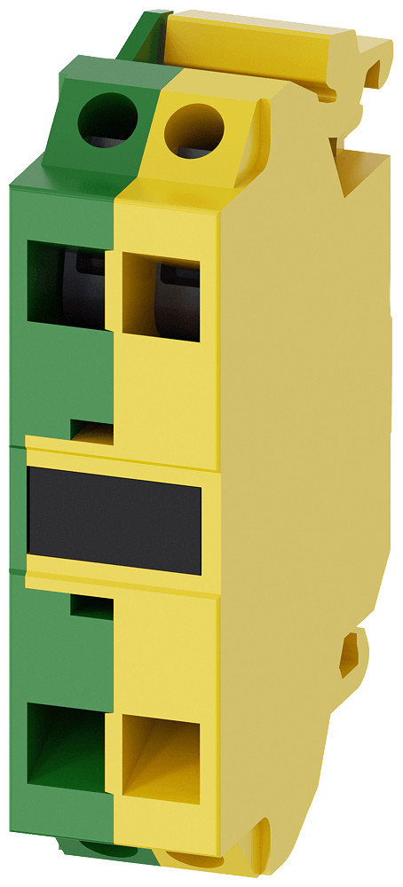 Siemens Support Terminal, green/yellow, spring-type terminal, for front plate