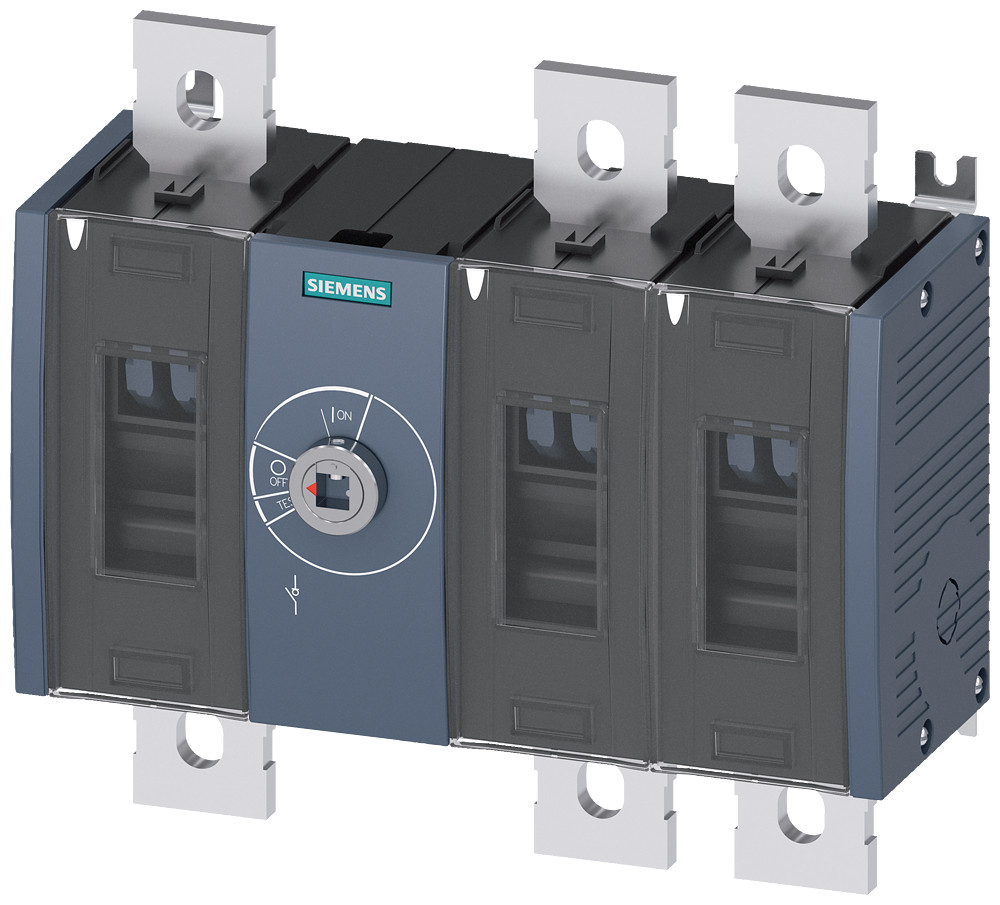 Siemens SENTRON 3KD5 Lastscheidingsschakelaar 1000 A, uitv. 4, 3-polig frontaandrijving gec