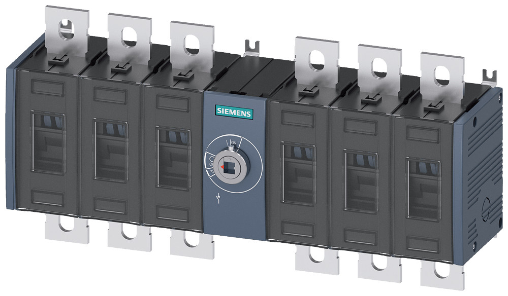 Siemens 3KD Switch disconnector, DC switch, size: 3, 6-pole, iu: 400 a, ue DC. Siemens 3KD Switch disconnector, DC switch, size: 3, 6-pole, iu: 400 a, ue DC.